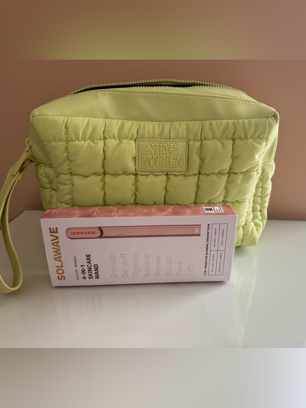 Solawave and travel bag